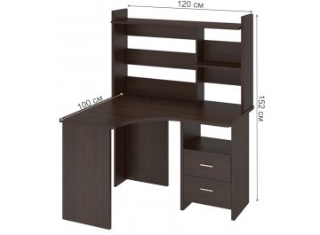 Компьютерный стол с надстройкой 120х100