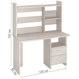 Компьютерный стол с надстройкой 120х60