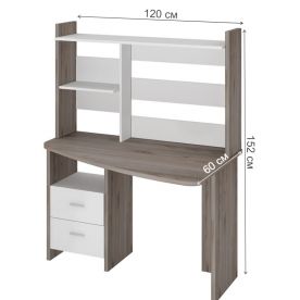 Компьютерный стол с надстройкой 120х60