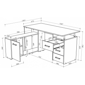 Компьютерный стол КС14