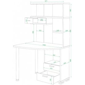 Компьютерный стол Аревро-20