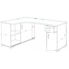 Компьютерный стол Жаспера-140М