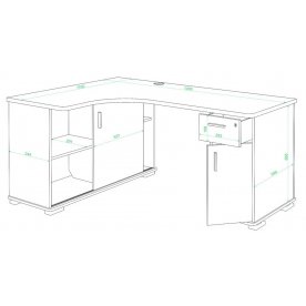 Компьютерный стол Жаспера-140М