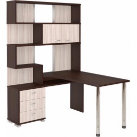 Стол компьютерный СР-420-130 левый венге / карамель / венге