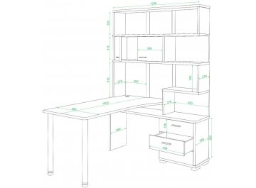 Компьютерный стол Жаспера-420 / 150