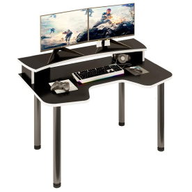 Письменный стол СКЛ-Игр140МО ЧБЕ