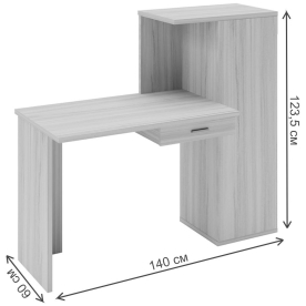 Письменный стол Беланта-ПРЯМ100+ШК БЕК