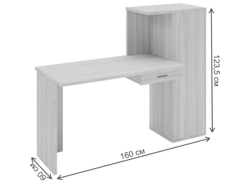 Письменный стол СКЛ-ПРЯМ120+ШК БЕН