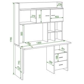 Письменный стол СКЛ-Прям130