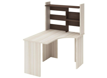 Письменный стол СКЛ-Угл120+НКЛ-100 КШ ЛЕВ карамель / венге