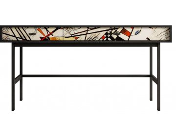 Консольный столик Эмерсон (Emerson) EM22/Print_01 черный