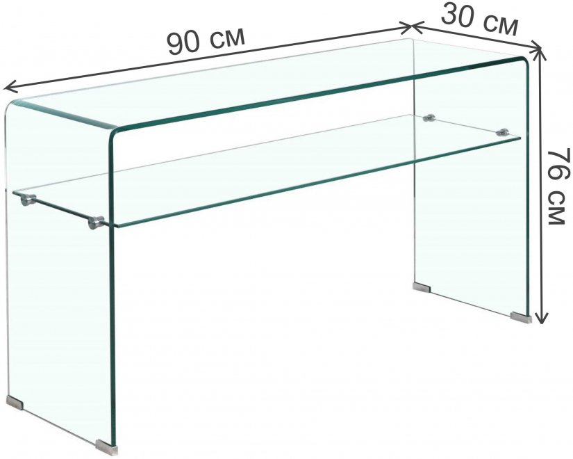 Консольный столик GC-062 прозрачный