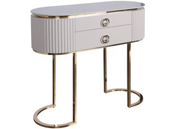 Консольный столик Лукиано бежевый / золото