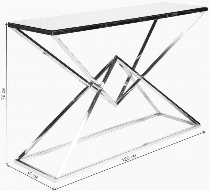 Консольный столик Pyramid silver