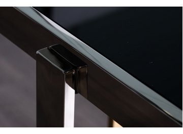 Консольный столик Рид черный / хром / золото