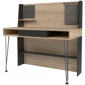 Письменный стол Александрия №17 антрацит / дуб ирландский