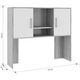 Письменный стол Лайт К3 кашемир / дуб крафт золотой