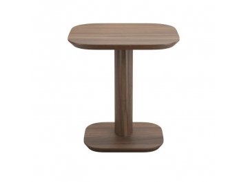 Приставной столик Olimar на тумбе орех