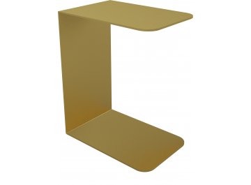 Приставной столик Riloni 40x60x30 белый металл золотой