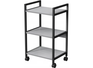 Сервировочный столик с полками cubos 10СМН.3.455 белый / черный