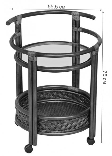 Стол сервировочный Andrea/Андреа пекан античн. орех