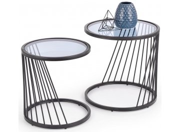 Кофейный столик Antilla дымчатый / черный