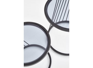 Кофейный столик Antilla дымчатый / черный