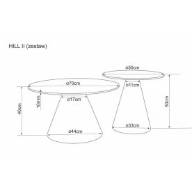 Комплект столиков Hill II