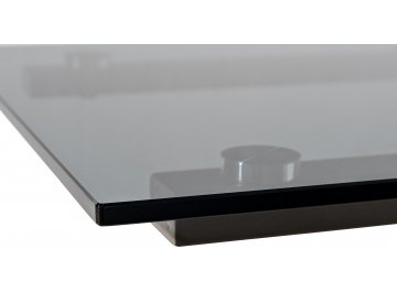 Приставной столик Асока прозрачный / серый