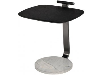 Приставной столик Мейс черный / серый
