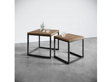 Журнальный столик SET LOGIC брауни/черный