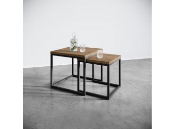 Журнальный столик SET LOGIC NEW mokko/черный