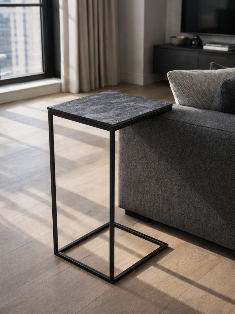 Журнальный столик Геркулес серый мрамор