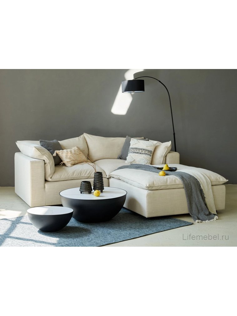 Столик журнальный Aweto major белый / черный