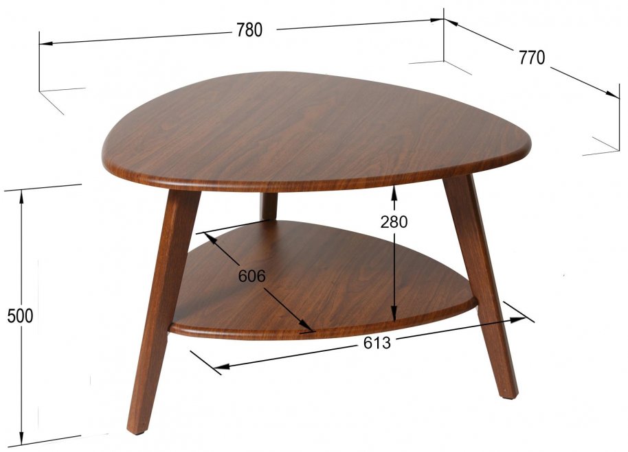 Журнальный стол Бруклин орех