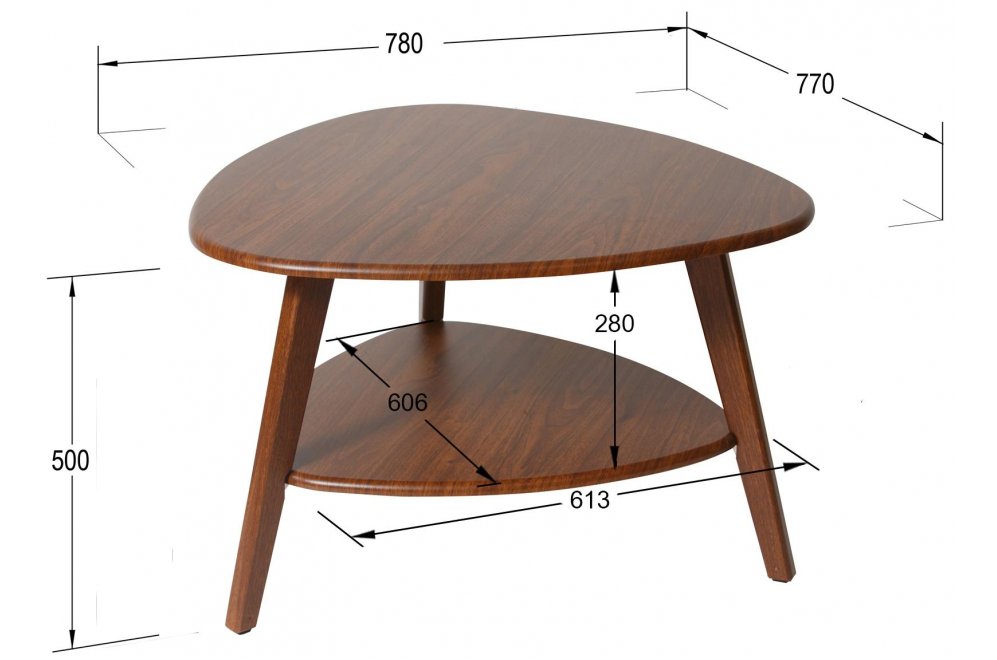 Журнальный стол Бруклин орех