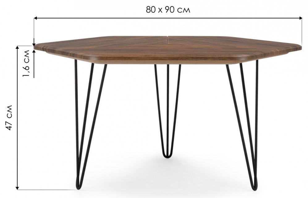 Журнальный стол Олдем дуб американский