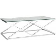 прозрачное стекло / сталь серебро