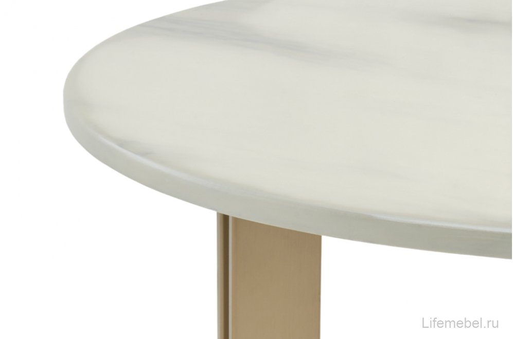 Журнальный столик Селин 60x60 белый / золотой