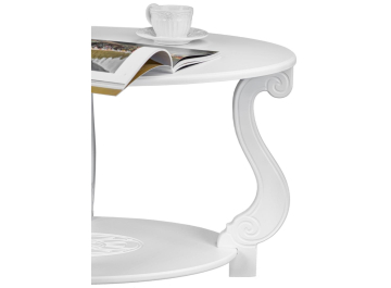 Журнальный столик Овация М Лайт белый