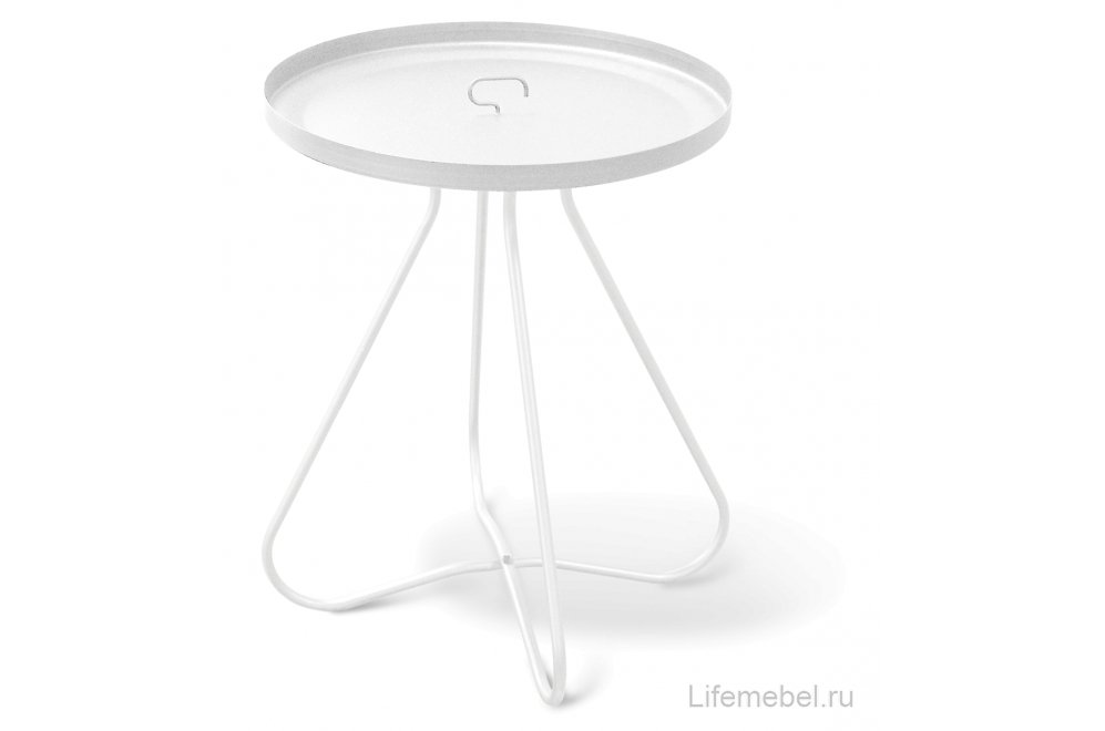 Журнальный столик SHT-CT3 белый муар