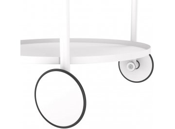 Журнальный столик SHT-CT60 белый муар / белый