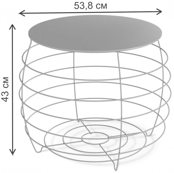 Журнальный столик SHT-CT77 бразо / мятный