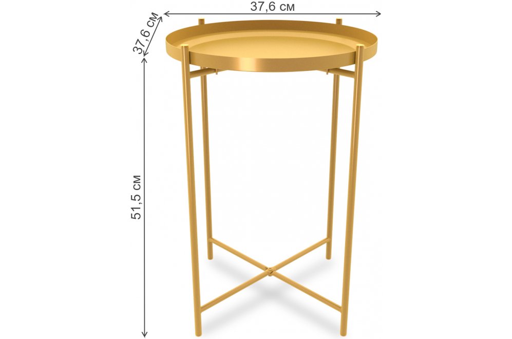 Журнальный столик SHT-CT8 золото