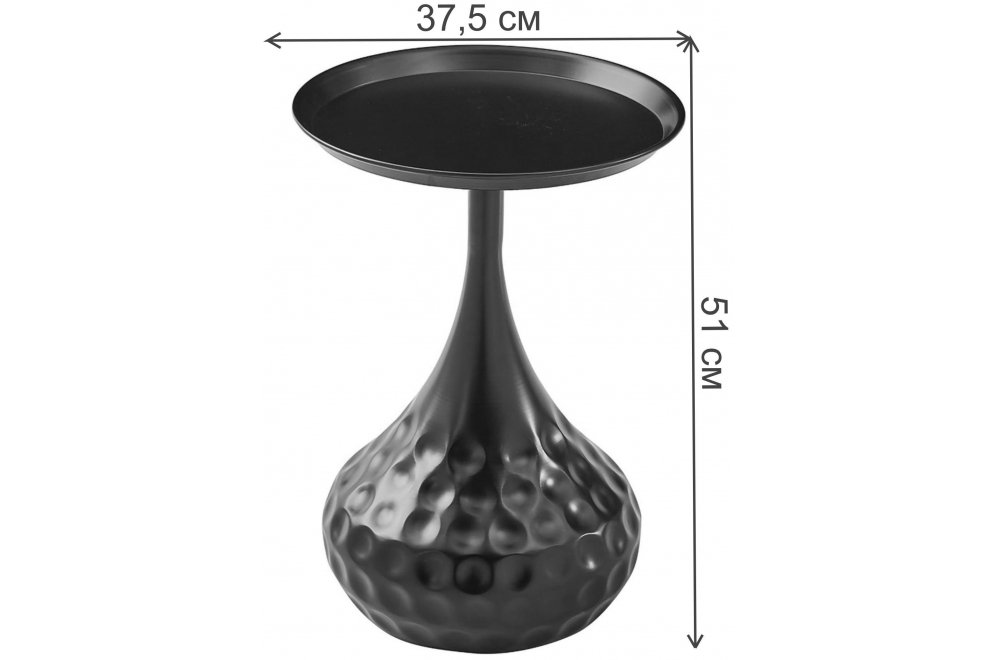 Журнальный столик Зора черный матовый