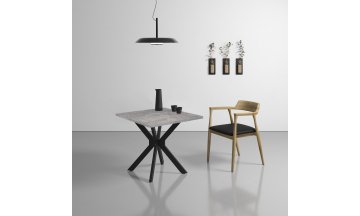 Стол деревянный обеденный BORN NEW mokko/черный