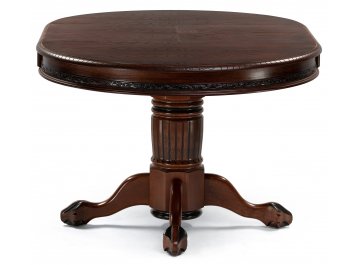 Круглый стол Альфред орех / коричневая патина