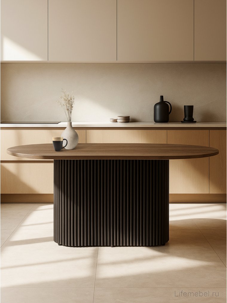 Деревянный стол Барон О 160 х 90 дуб кантри / черный