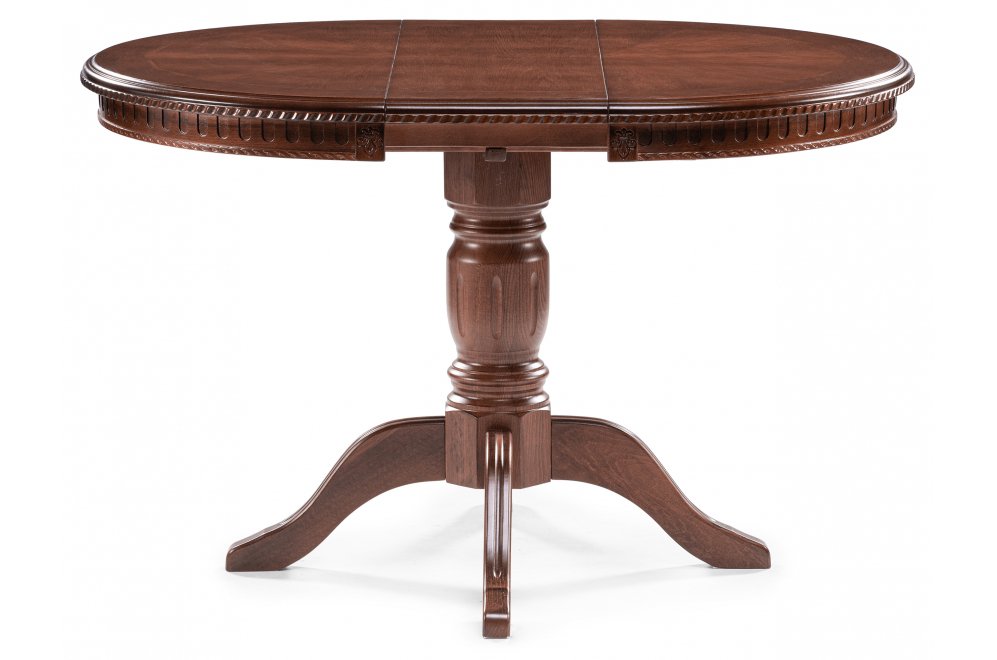 Деревянный стол Долерит круглый миланский орех