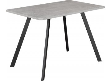 Деревянный стол Гамма ПР серый бетон / черный